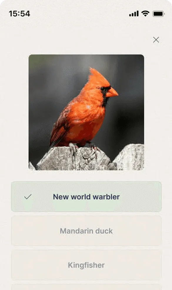 De Remind app toont een geheugentest.